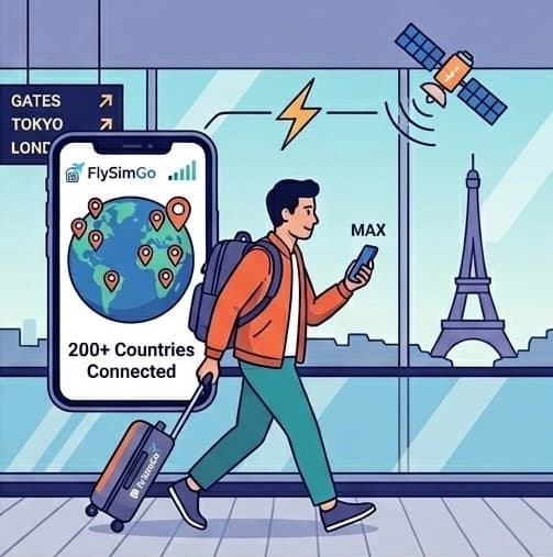 FlySimGo - Seamless Internet in 200+ Countries