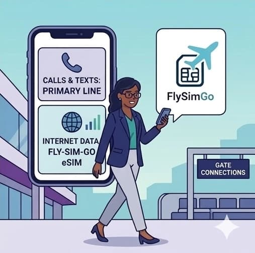 FlySimGo - Keep Your Number, Use Local Data